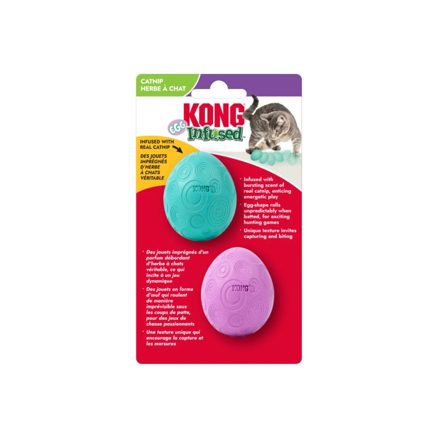 KONG Infused Catnip Egg Cat Toy