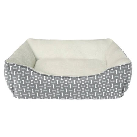 Ethical Pets Bed Tossed Bones Gray 30"