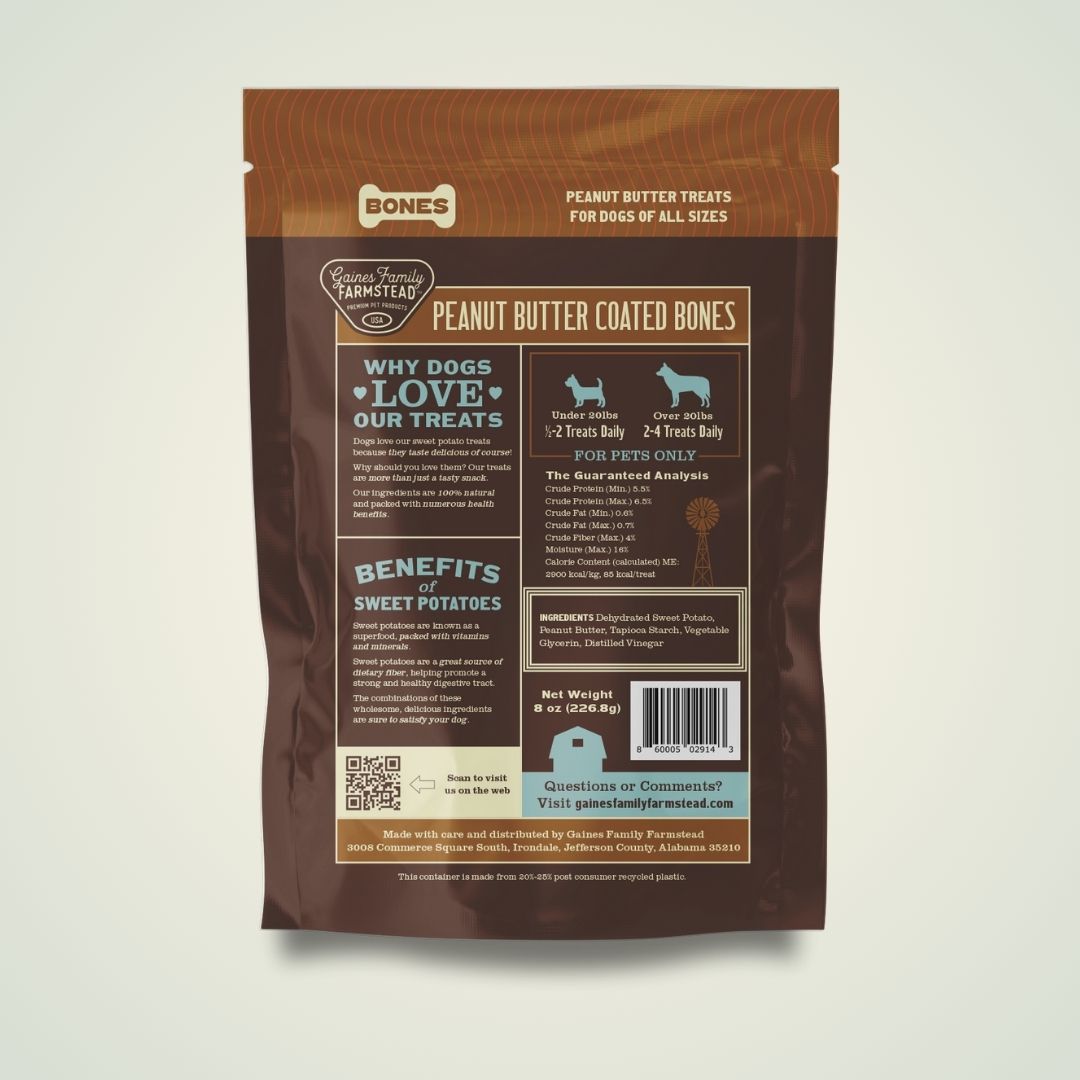 Sweet Potato Peanut Butter Bone