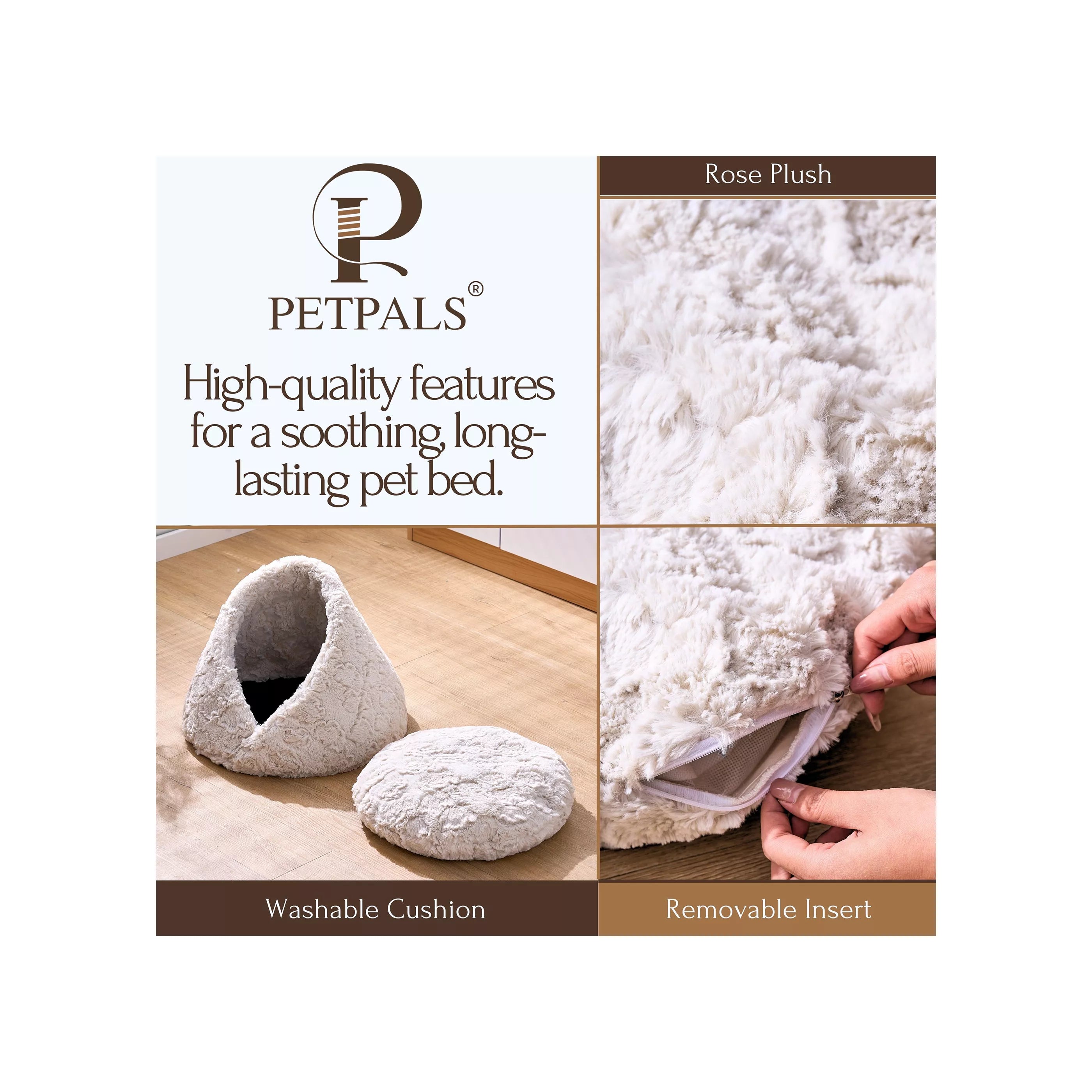 PetPals Rose Cradle Cat Bed