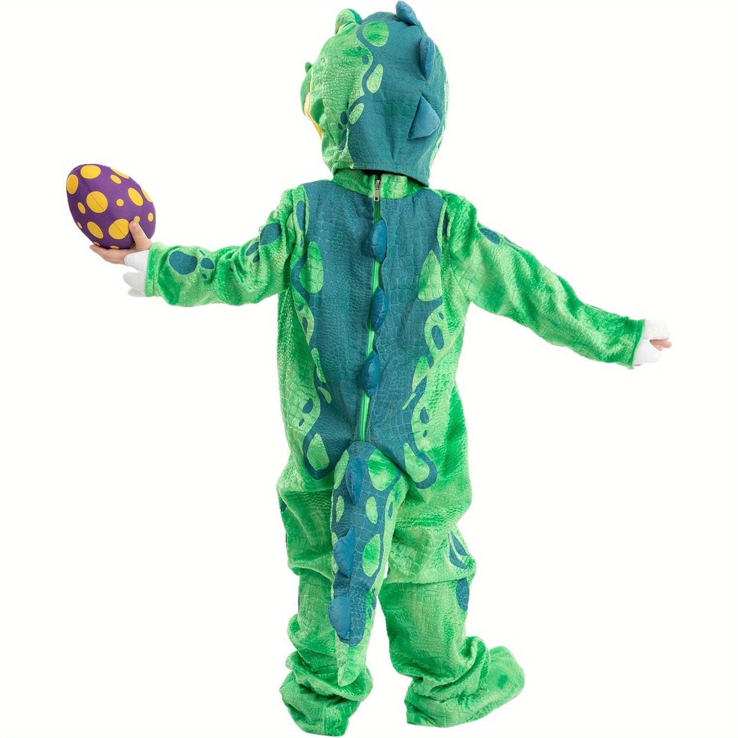 Halloween Dinosaur Costume Kids, T-Rex Costume Outfit with Egg