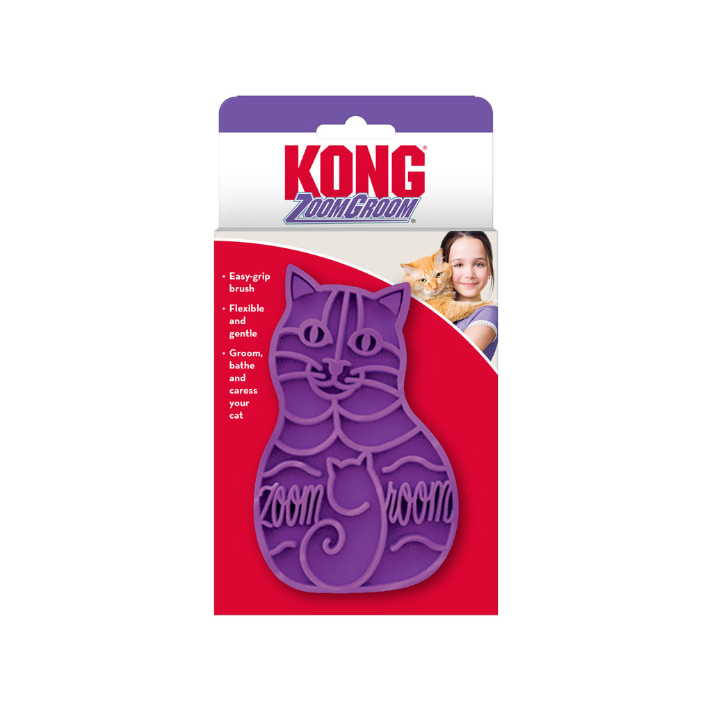 KONG Cat Zoomgroom Purple
