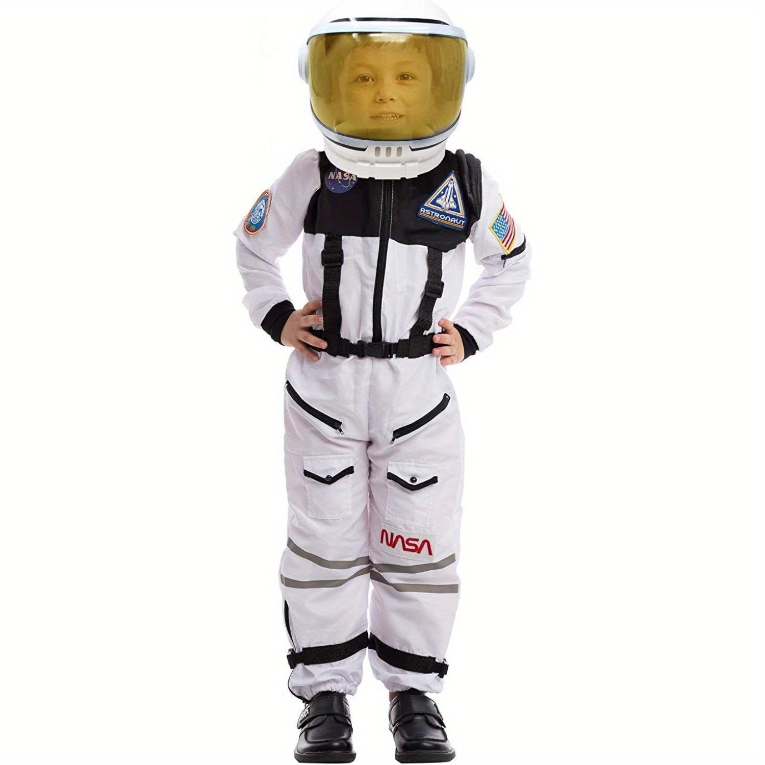 Astronaut Costume With Helmet, Space Suit For Kids