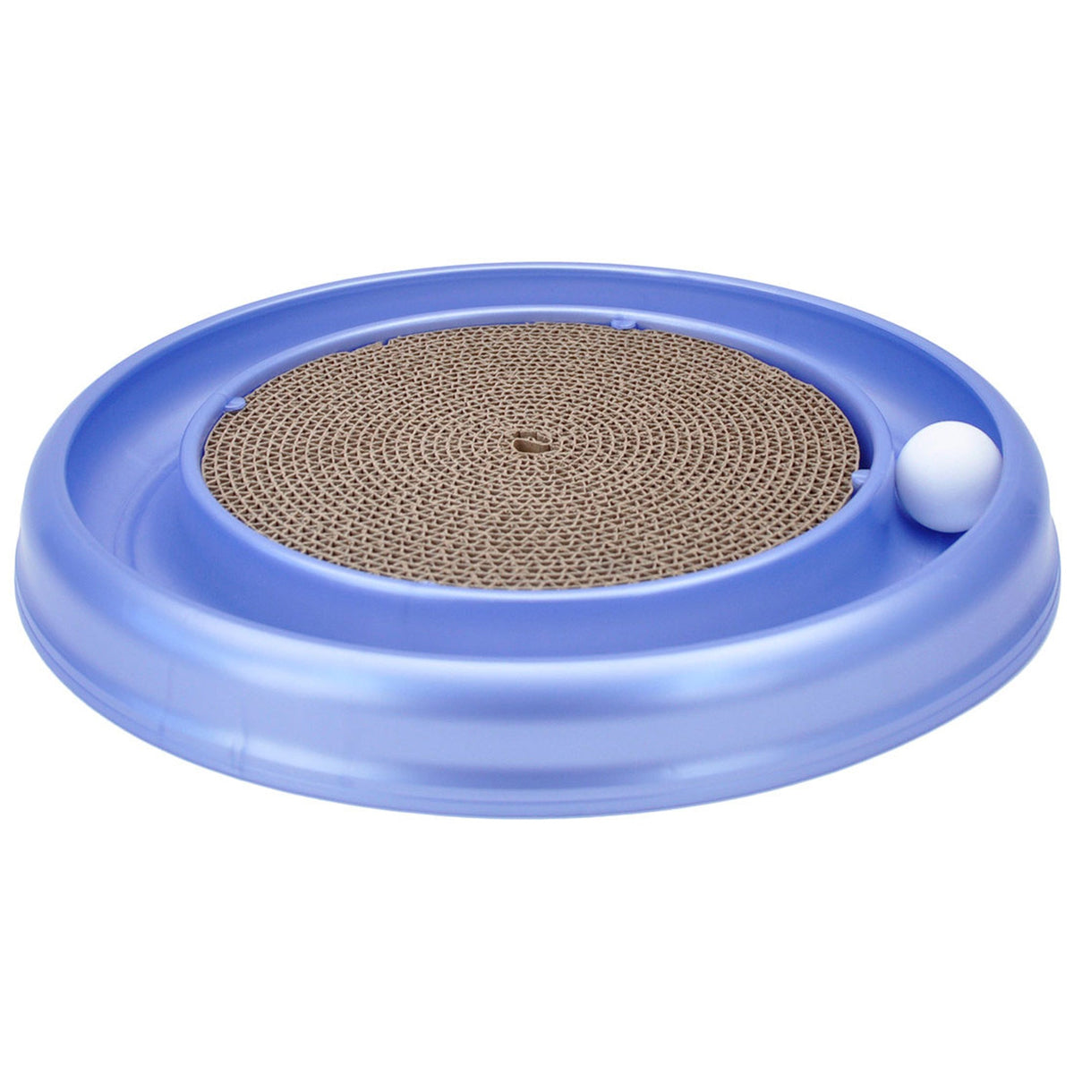 Bergan Turbo Scratcher Cat Toy Scratching Pad Assorted with CATNIP ball