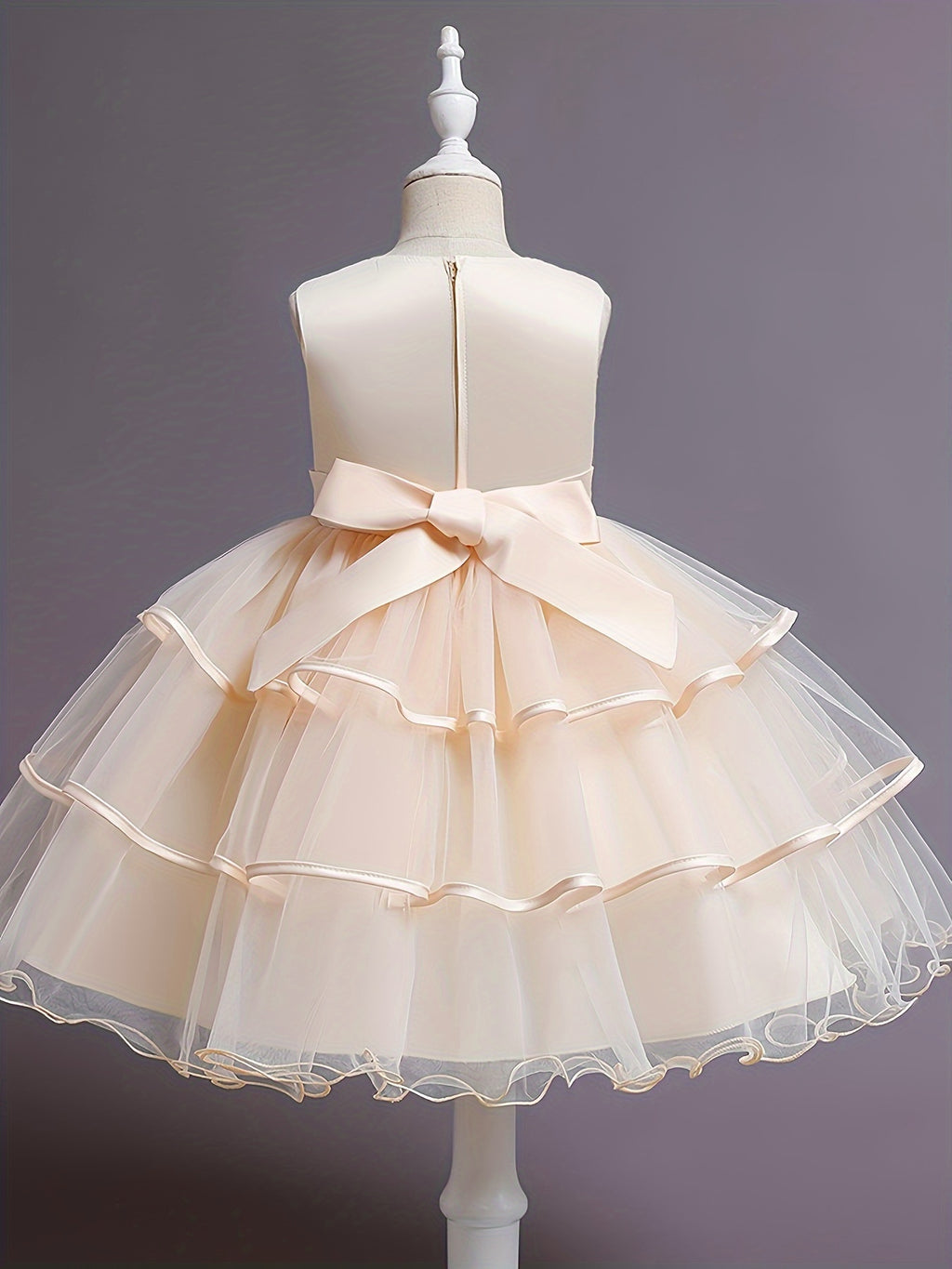 Floral Polyester Dress for Teens Princess Evening Gown