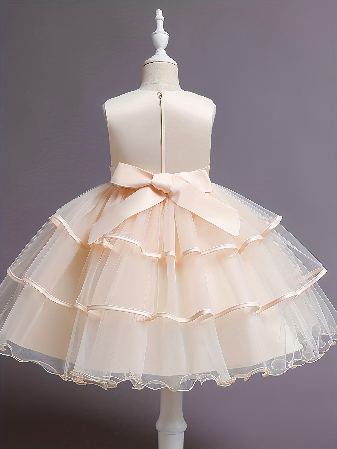 Floral Polyester Dress for Teens Princess Evening Gown