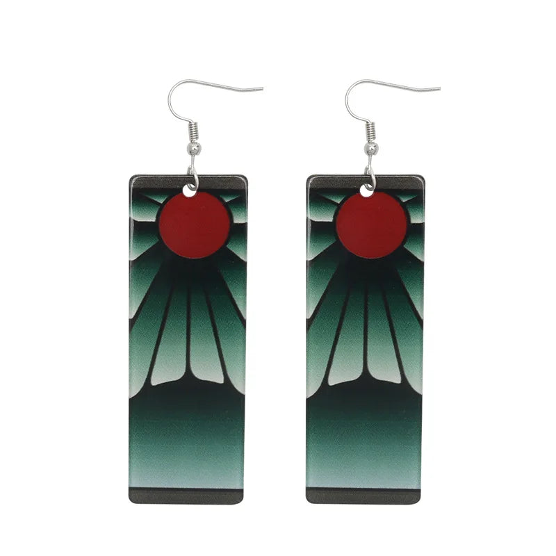 Tanjiro Earrings Demon Slayer Design