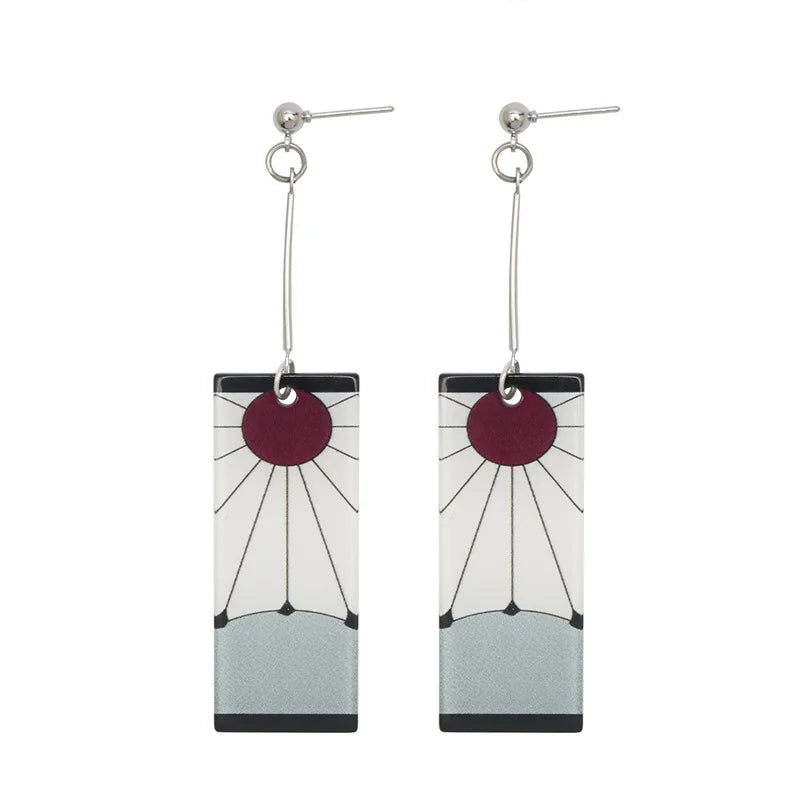 Tanjiro Earrings Demon Slayer Design