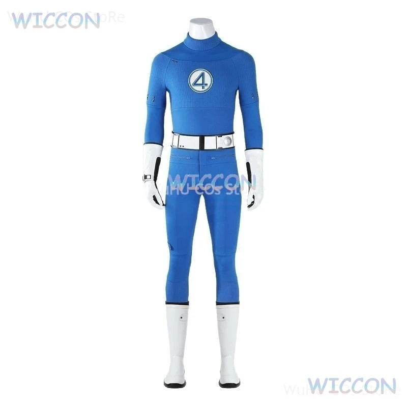 Fantastic Four Blue Jumpsuit Cosplay Set