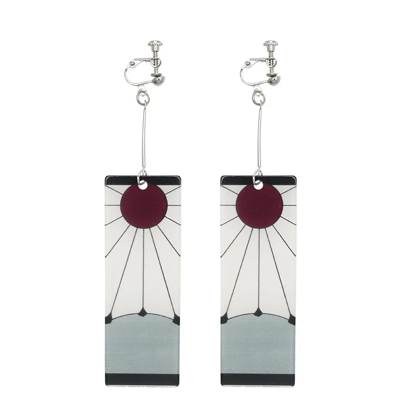 Tanjiro Earrings Demon Slayer Design