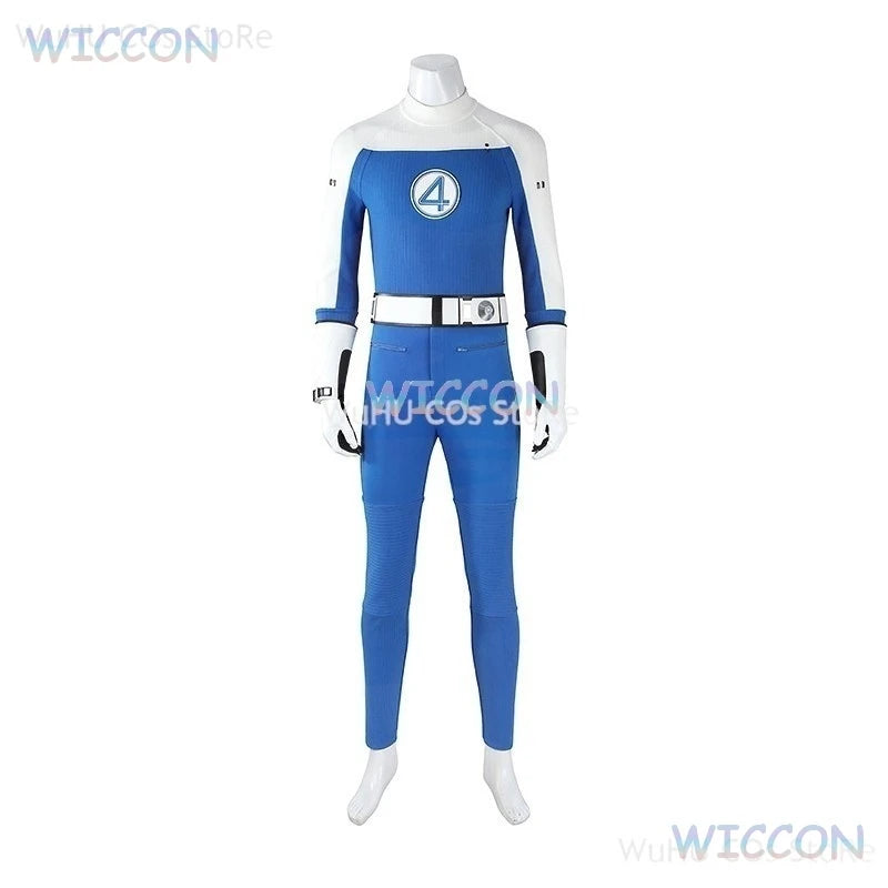 Fantastic Four Blue Jumpsuit Cosplay Set