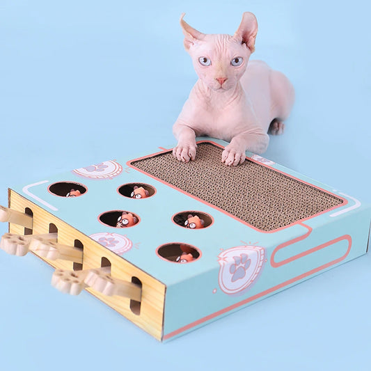 Whack-a-Paw 3-in-1 Interactive Cat Game Box