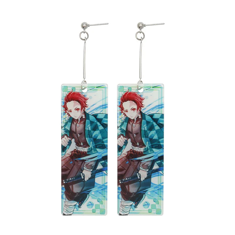 Tanjiro Earrings Demon Slayer Design
