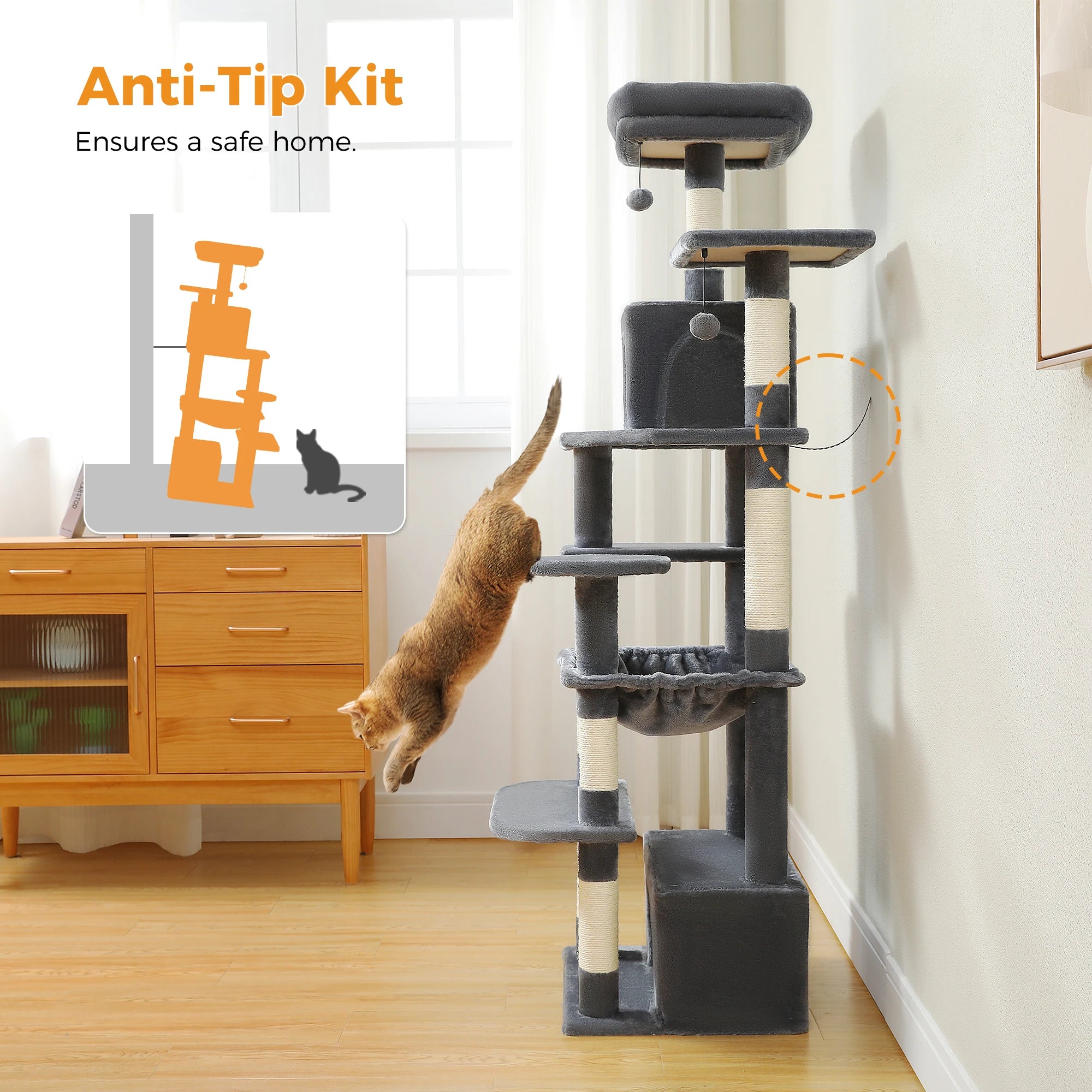 The Deluxe Cat Activity Condo.