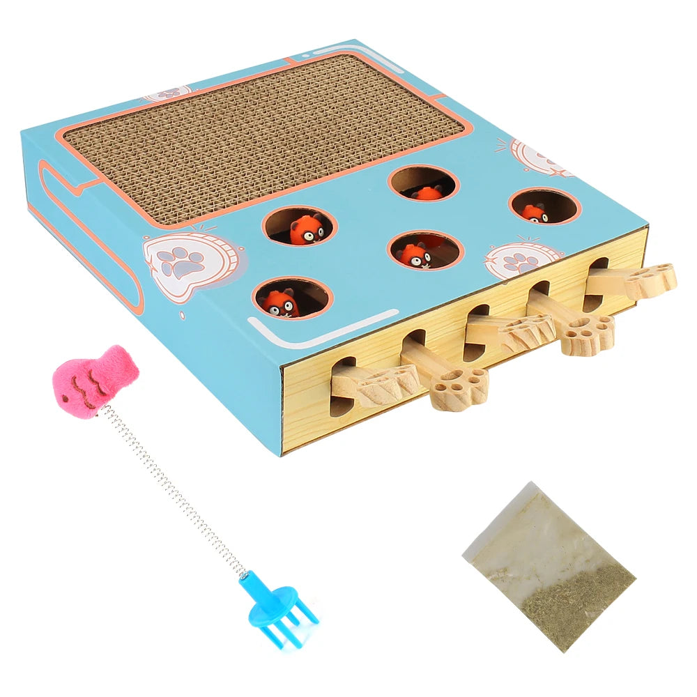 Whack-a-Paw 3-in-1 Interactive Cat Game Box