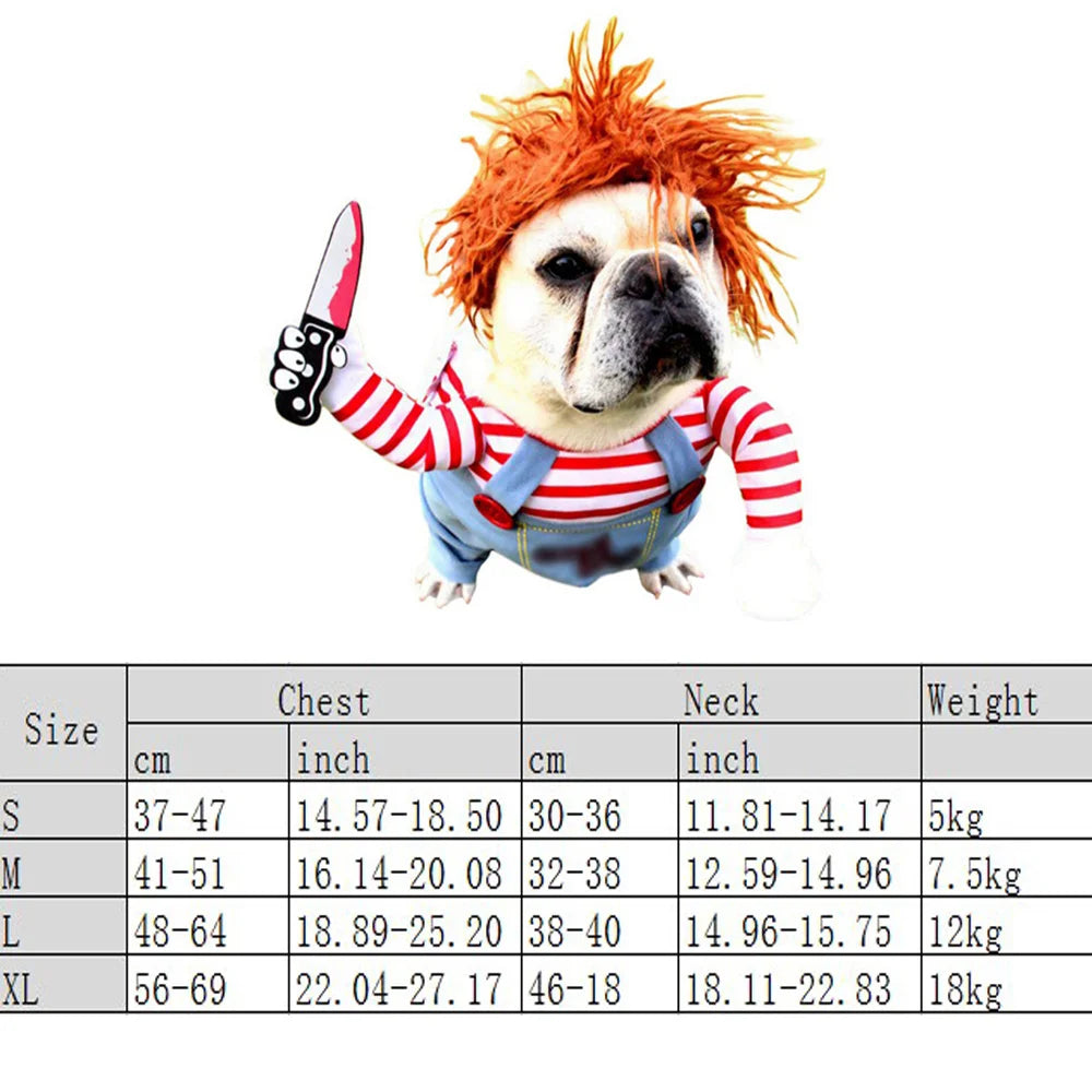 Dog and Cat Halloween Costume Set for Pets