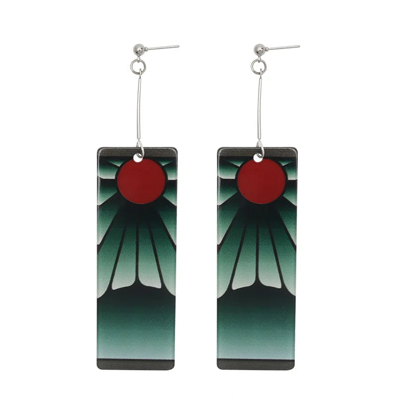 Tanjiro Earrings Demon Slayer Design