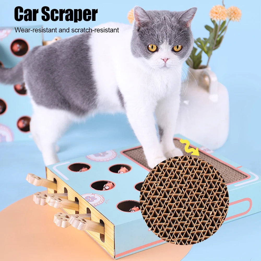 Whack-a-Paw 3-in-1 Interactive Cat Game Box