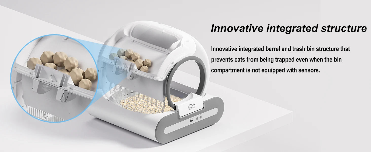 DOEL 65L Self-Cleaning Smart Litter Box