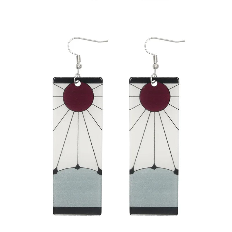 Tanjiro Earrings Demon Slayer Design