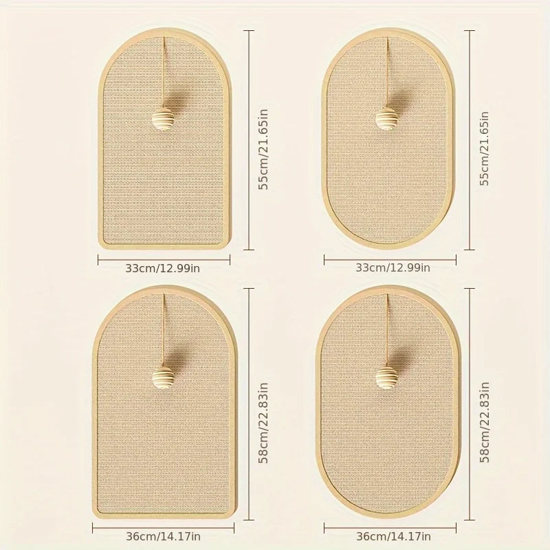 3-in-1 Sisal Wall Cat Station