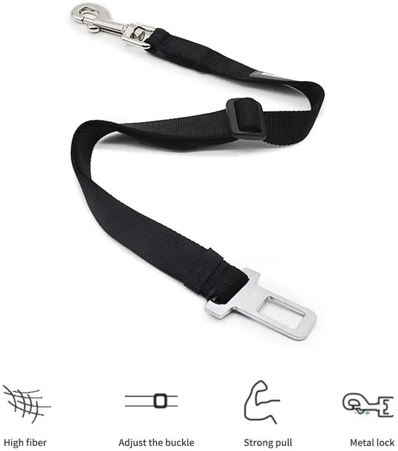 SafeRide Adjustable Pet Car Seat Belt Clip