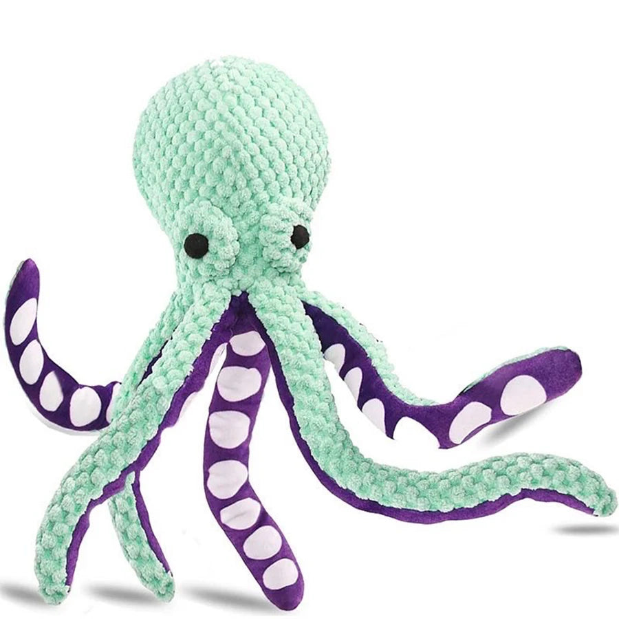 OctoChomp Plush Squeaker Dog Toy