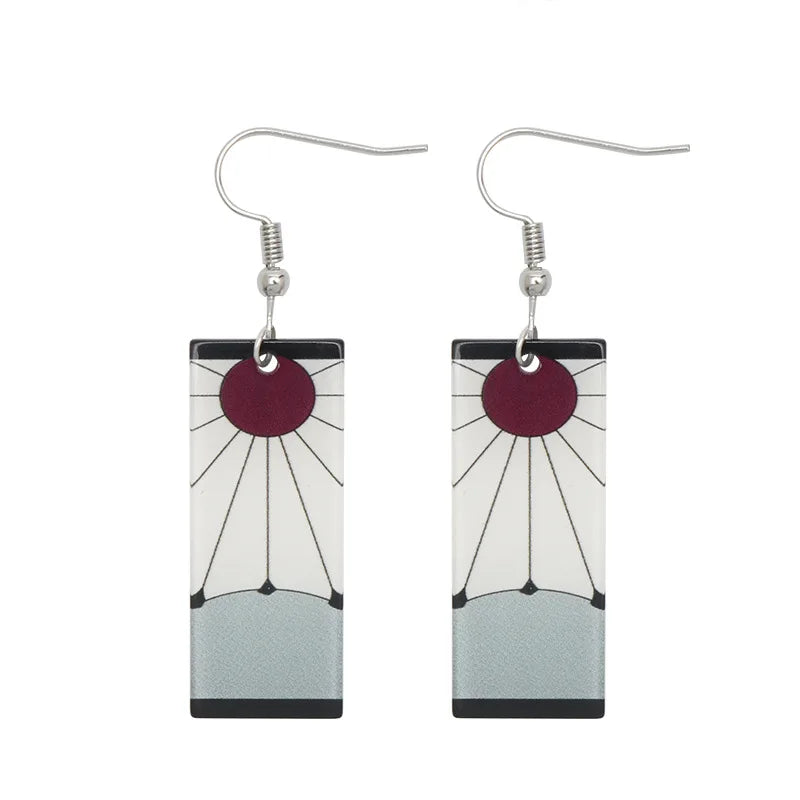 Tanjiro Earrings Demon Slayer Design