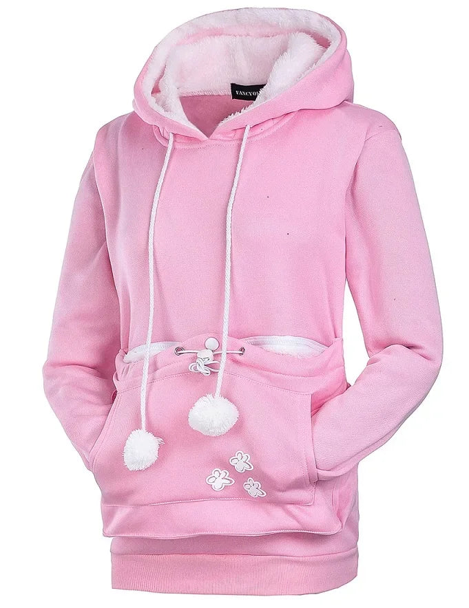 The Pet Embrace Pouch Hoodie.
