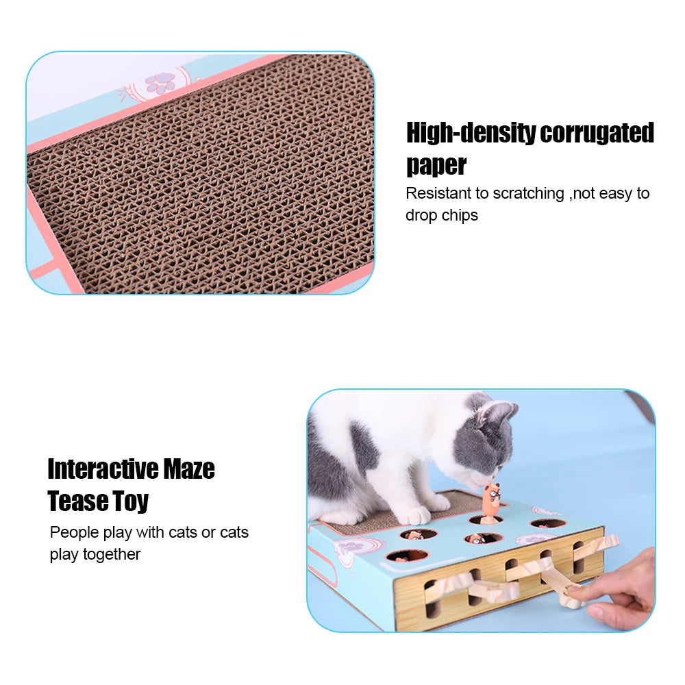 Whack-a-Paw 3-in-1 Interactive Cat Game Box