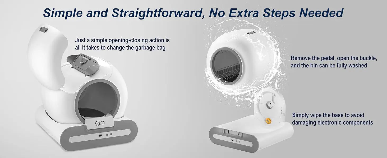 DOEL 65L Self-Cleaning Smart Litter Box