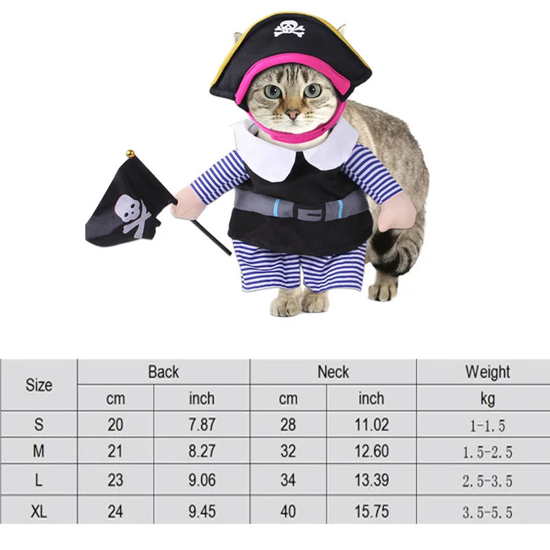 Dog and Cat Halloween Costume Set for Pets