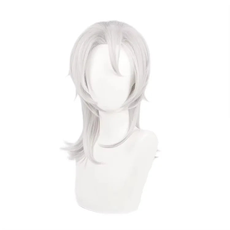Demon Slayer Uzui Tengen wig and uniform for anime cosplay with stylish layered hair design