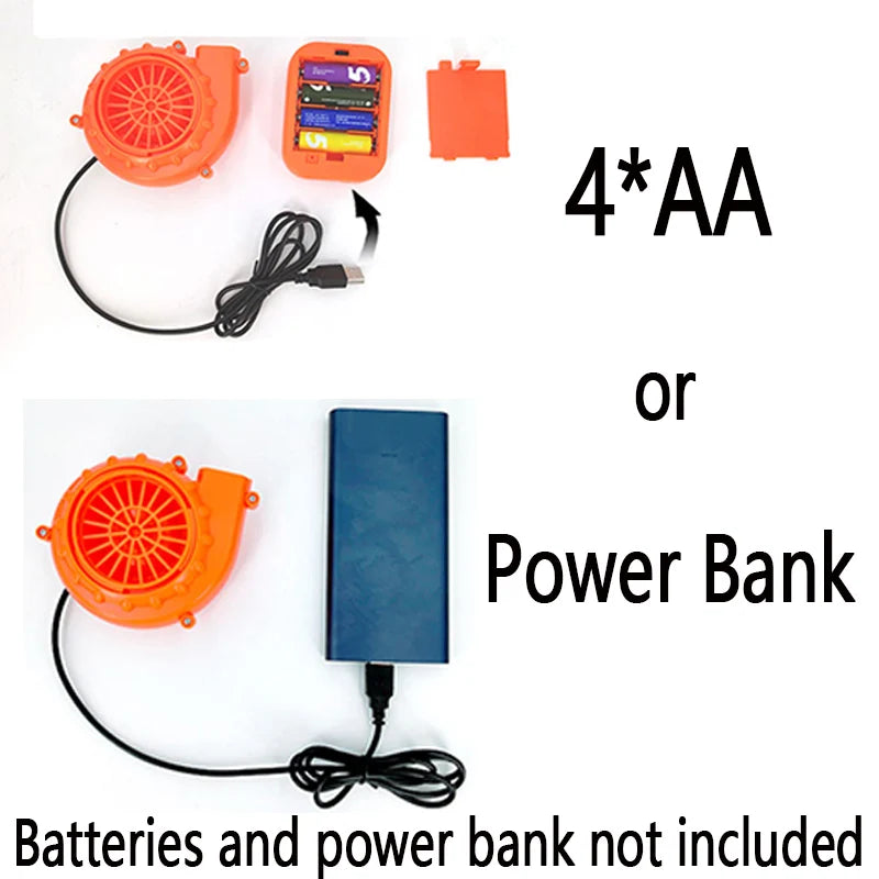 Addams Family Thing hand costume for kids with battery-operated fan and power bank options