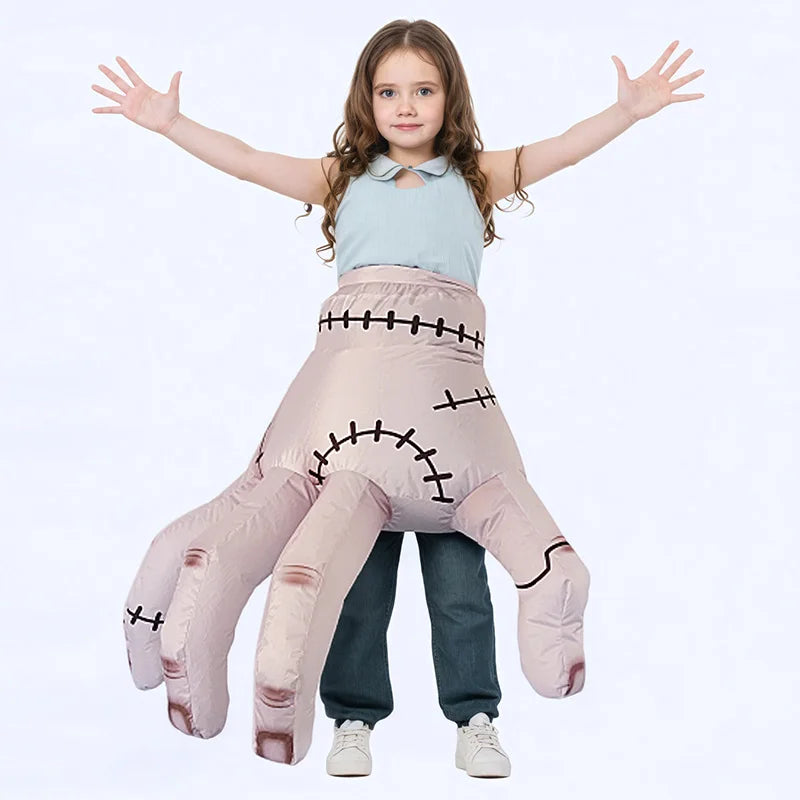 Addams Family Thing hand costume for kids, inflatable costume with stitched details for fun dress-up