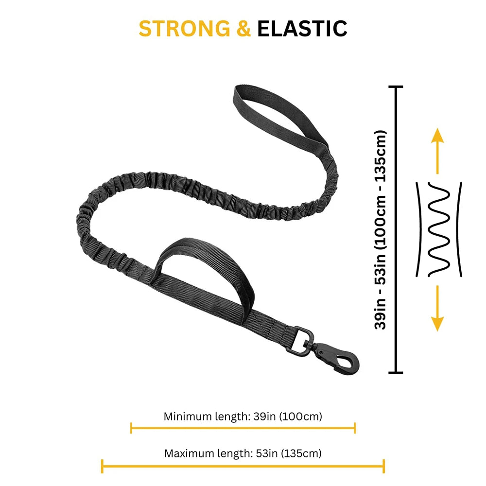 Adjustable AlphaControl Pro Dog Harness & Leash Set featuring a strong elastic design for comfort and control