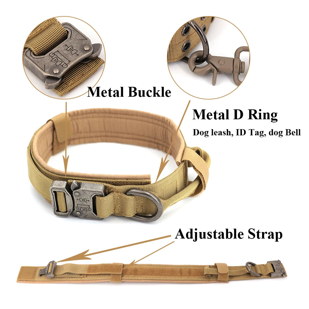 AlphaControl Pro Dog Harness & Leash Set with metal buckle and adjustable strap for added comfort