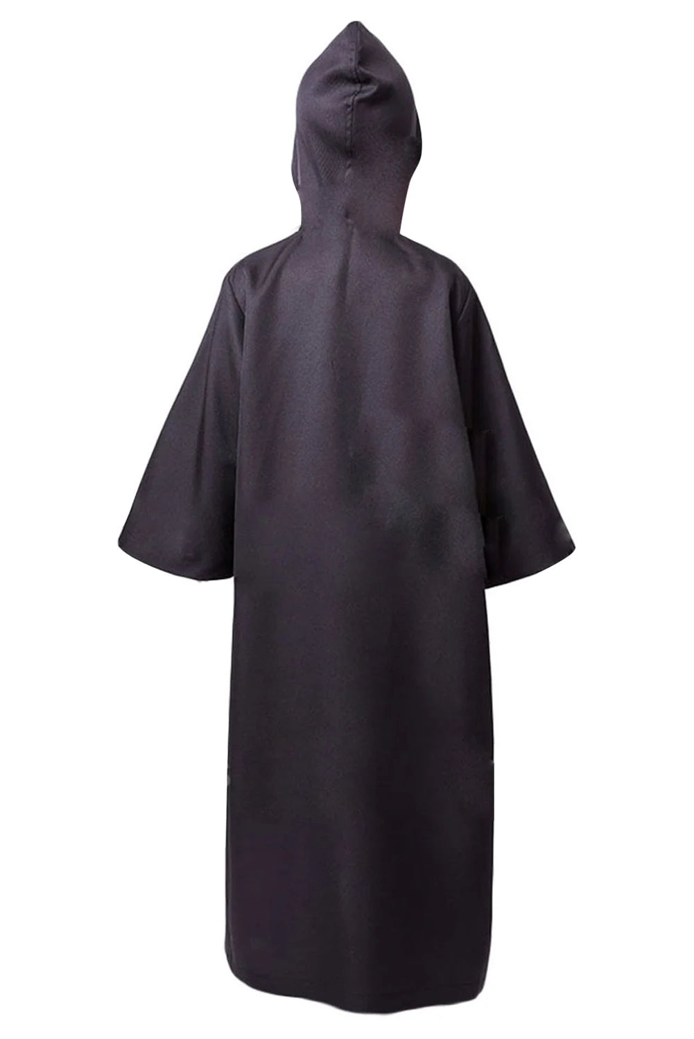 Back view of Anakin Skywalker kids costume with hooded design for imaginative dress-up play