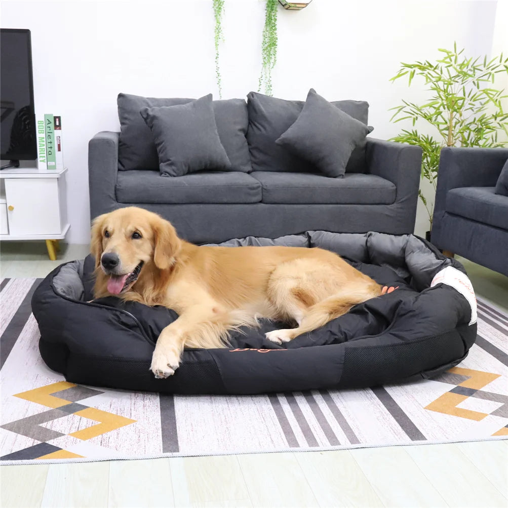 Calming pet sofa bed for dogs with plush design providing comfort for relaxing pets