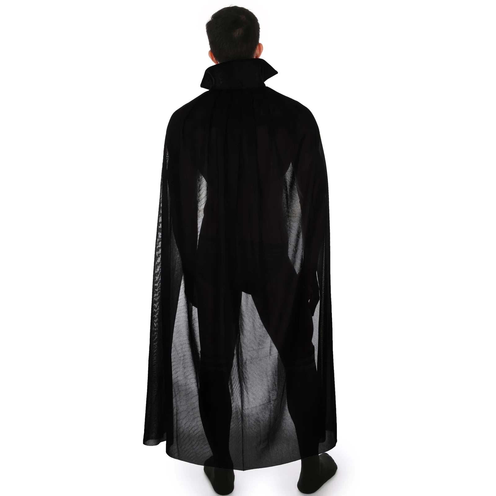 Black cape robe Halloween costume perfect for spooky themed parties and events