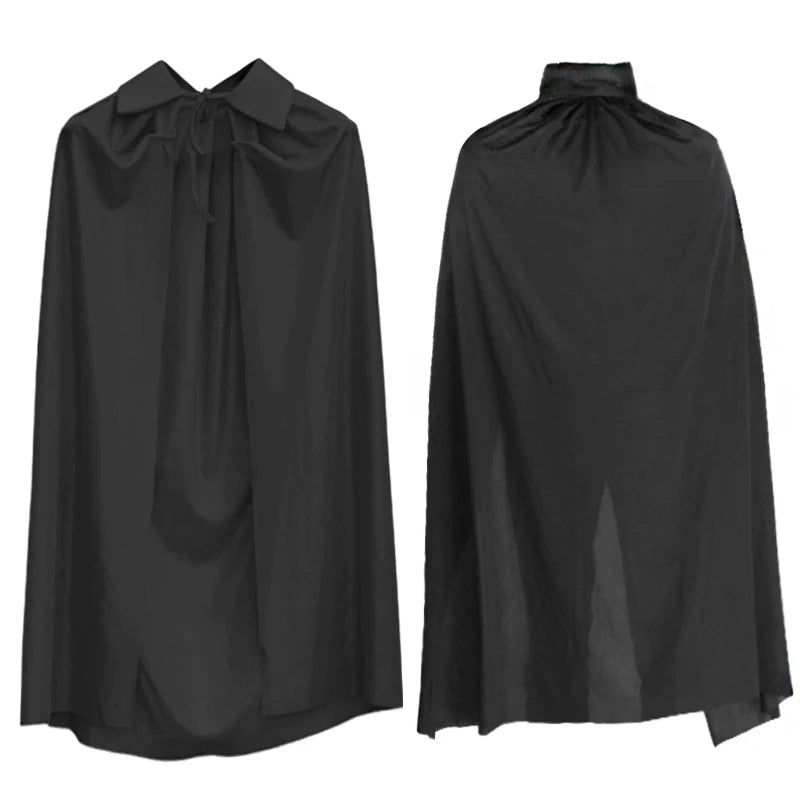 Black cape robe Halloween costume from Zoomies & Co for a spooky and stylish look