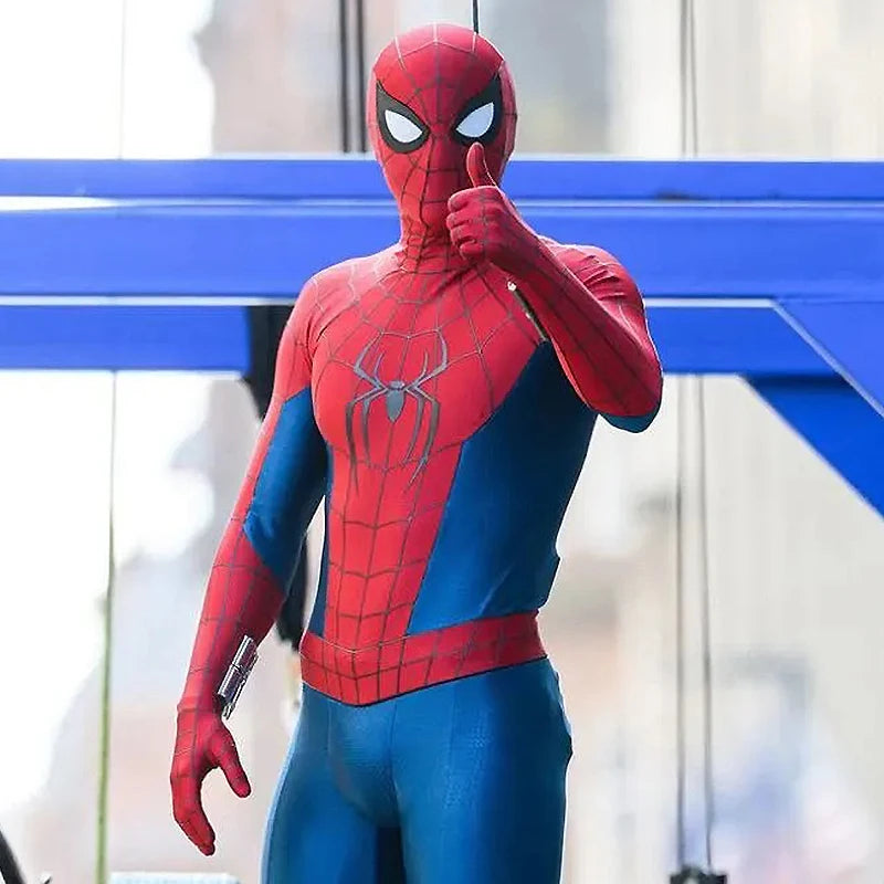 Brand New Day Spiderman costume with red and blue design, perfect for superhero dress-up occasions
