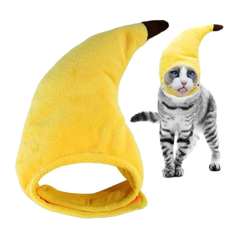 Zoomies & Co Cat Banana Costume in Yellow with Soft Fabric for Adorable Pet Dress-Up