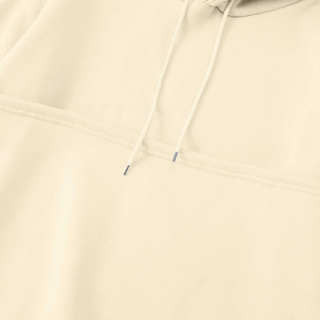 Beige cat carrier kangaroo pocket sweatshirt with comfortable fabric and adjustable hood