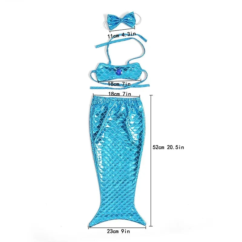 Blue cat mermaid costume set with sequined tail and matching top for adorable pet outfits