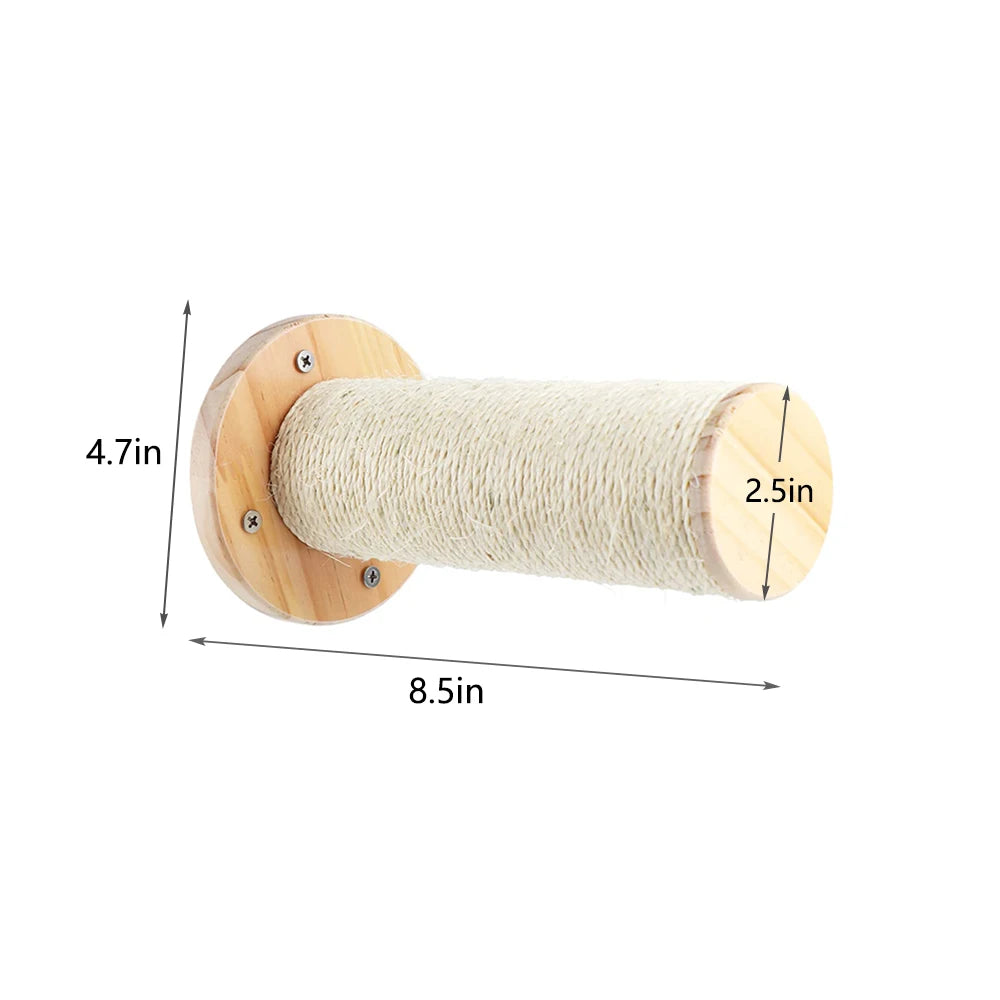 Cat Wall Climbing System™ grab pole with natural sisal for climbing and scratching
