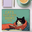 Cats Chillin' with Books 2026 Calendar featuring a cat reading under a cozy blanket