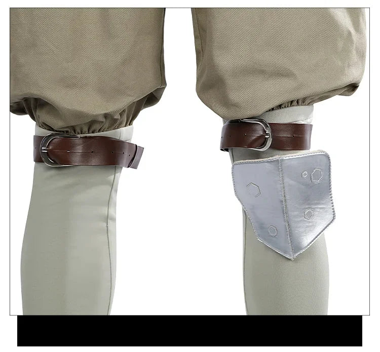 Arcane Ekko cosplay costume featuring detailed knee pads and belt for a complete look