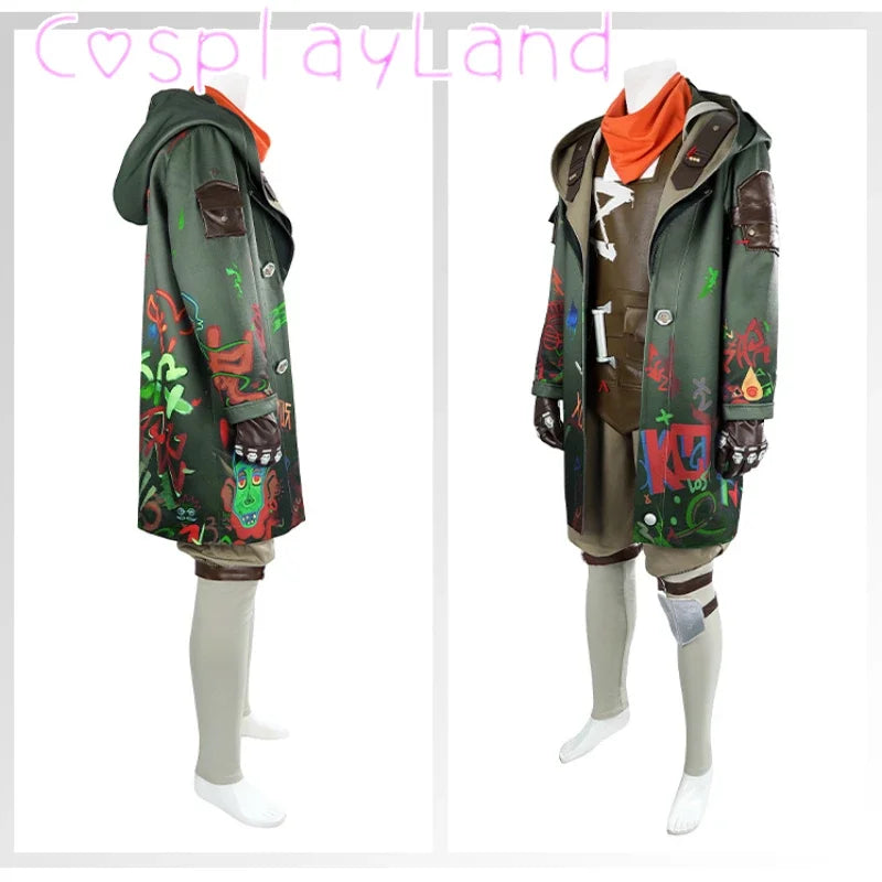 Arcane Ekko cosplay costume featuring a hooded jacket and detailed accessories for fans