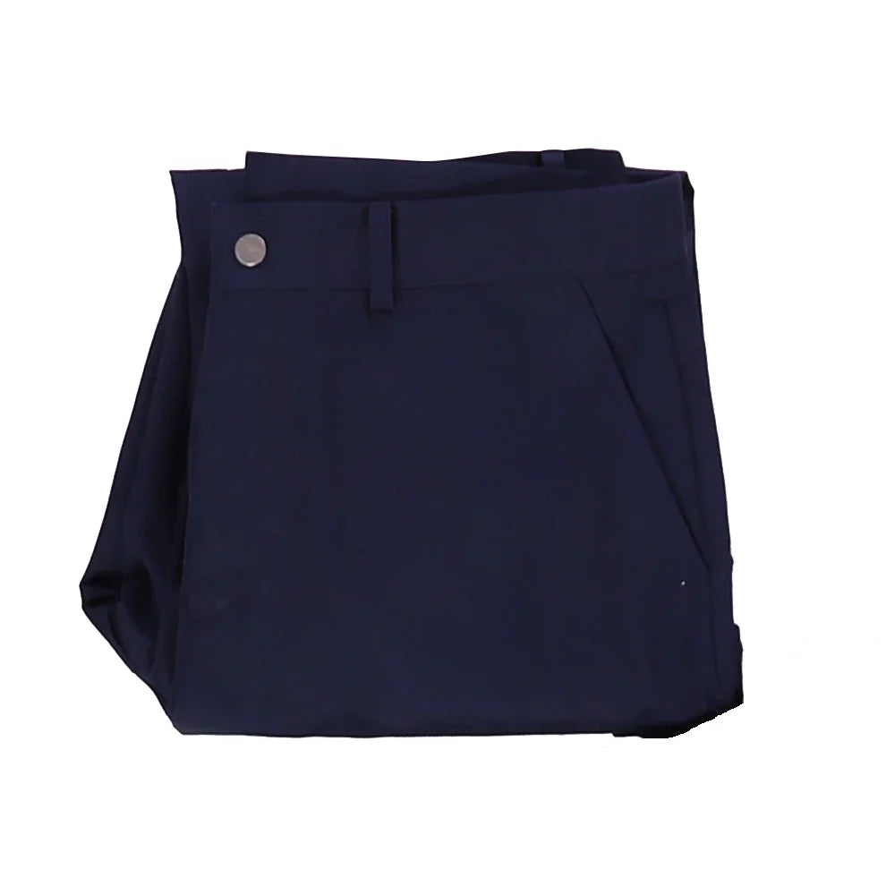 Navy blue pants for men, complementing the RPD Leon S. Kennedy Halloween outfit